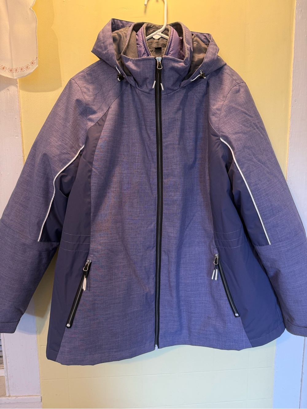 Free Country Purple Hooded Ski Jacket